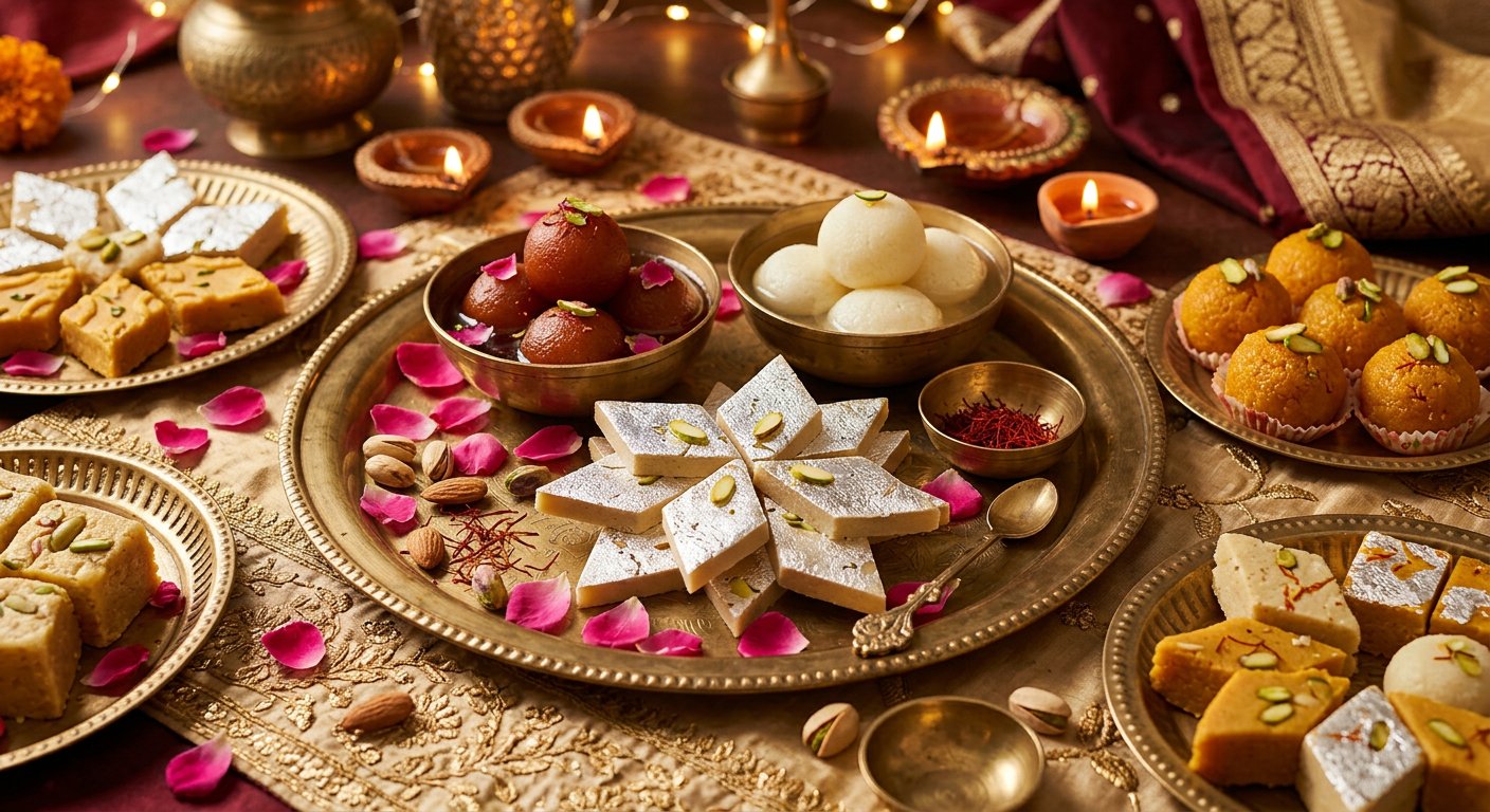 Indian sweets collection